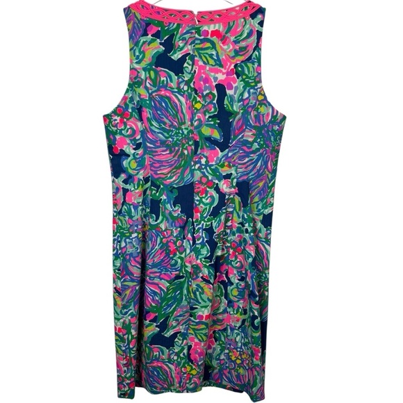 Lilly Pulitzer Ryder Cotton Shift Dress in Indigo Exotic Size 2 - Picture 2 of 9